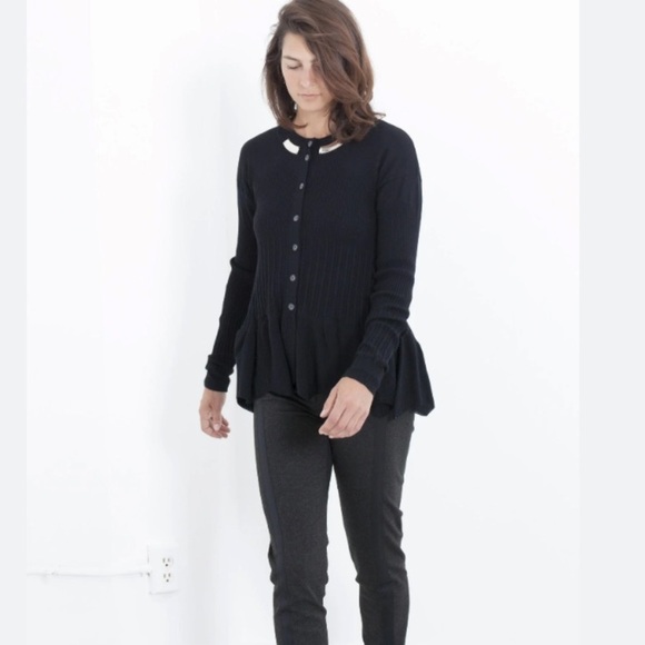 High Couture Cardigan Fit and Flare Sweater by Clair Campbell Button Front - Picture 15 of 16